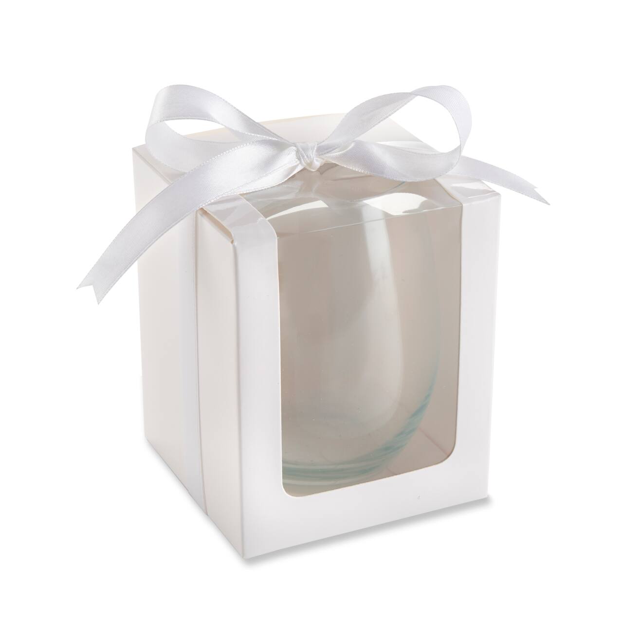 Kate Aspen&#xAE; White 9 oz. Glassware Gift Box, 12ct.